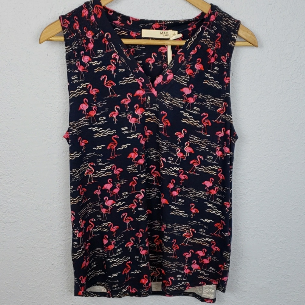 MAX Jeans Flamingo Top Size S